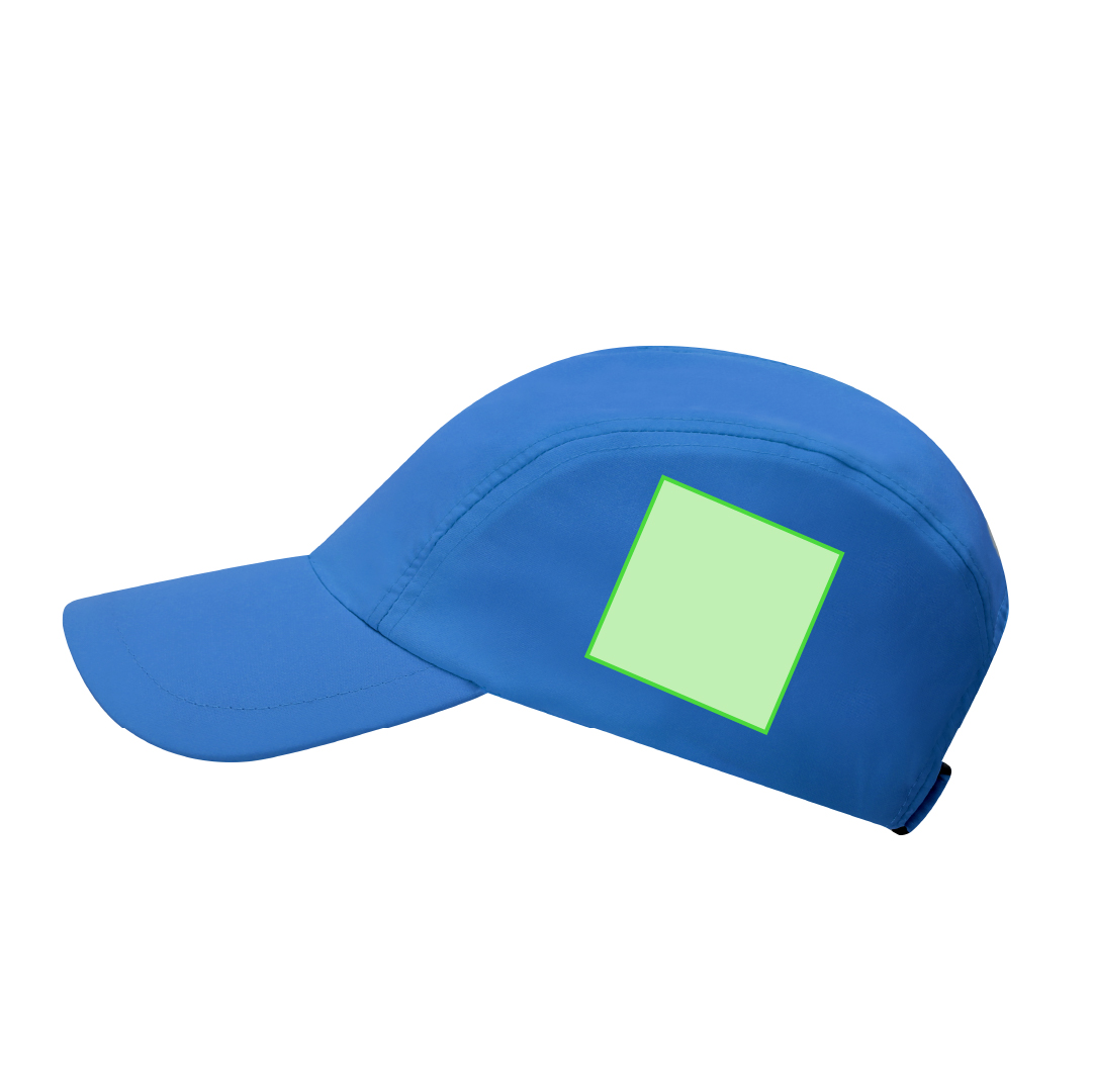 Gorra de poliéster y elastano con diseño original y cierre de velcro