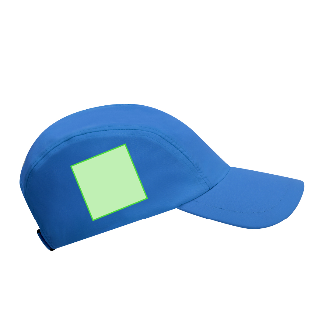 Gorra de poliéster y elastano con diseño original y cierre de velcro