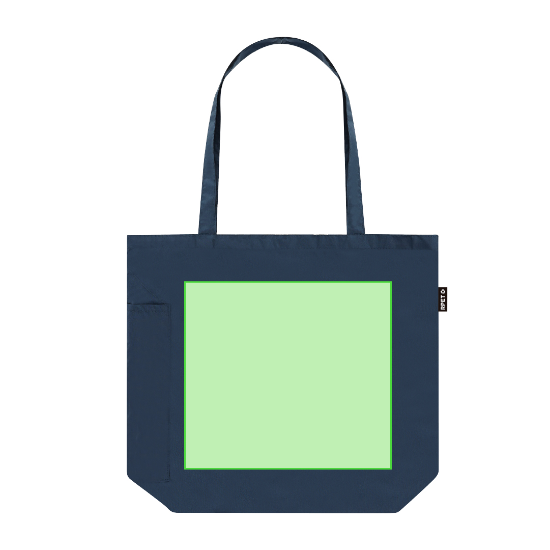 Set 2 en 1 de paraguas plegable y bolsa en RPET — la bolsa actúa como funda del paraguas cuando no se usa