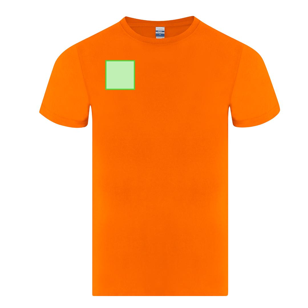 Camiseta Epika infantil unisex en color — 100% algodón Ring Spun 150 g/m², manga corta con costuras laterales y cuello canalé 1x1