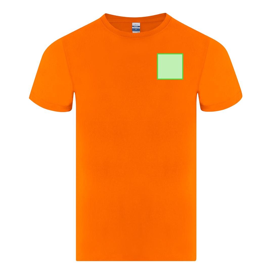 Camiseta Epika infantil unisex en color — 100% algodón Ring Spun 150 g/m², manga corta con costuras laterales y cuello canalé 1x1