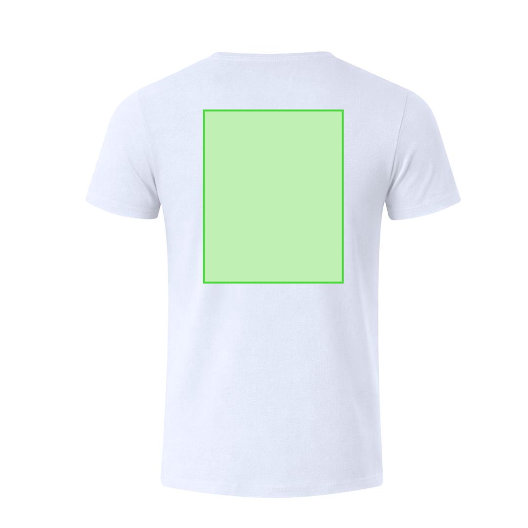 Camiseta Epika infantil unisex blanca — 100% algodón Ring Spun 150 g/m², costuras laterales y cuello canalé 1x1