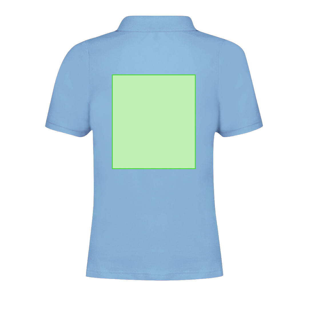 Polo Charles mujer color — 100% algodón Ring Spun piqué 180 g/m², fit femenino con tapeta 2 botones mate y ribetes acanalados