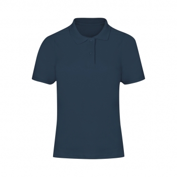 Polo Charles mujer color — 100% algodón Ring Spun piqué 180 g/m², fit femenino con tapeta 2 botones mate y ribetes acanalados