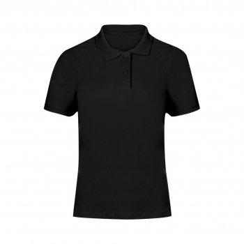 Polo Charles mujer color — 100% algodón Ring Spun piqué 180 g/m², fit femenino con tapeta 2 botones mate y ribetes acanalados