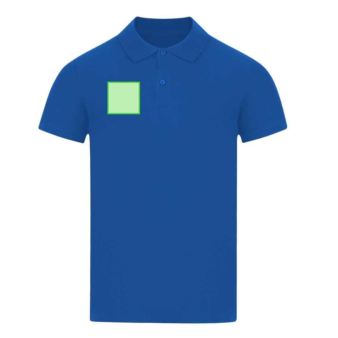 Polo Charles adulto color — 100% algodón Ring Spun piqué 180 g/m², tapeta 2 botones mate, ribetes acanalados y costuras laterales