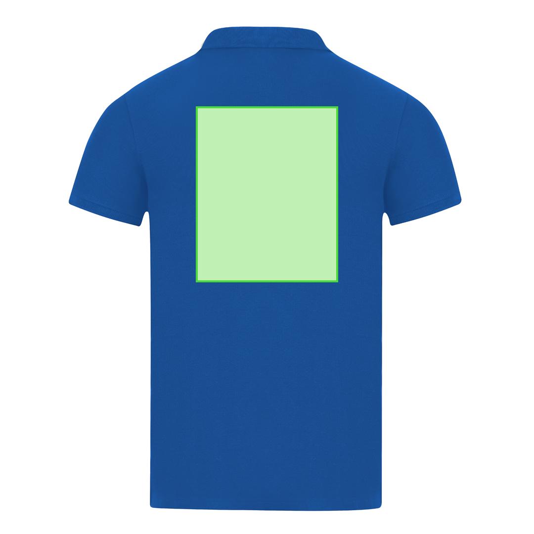 Polo Charles adulto color — 100% algodón Ring Spun piqué 180 g/m², tapeta 2 botones mate, ribetes acanalados y costuras laterales