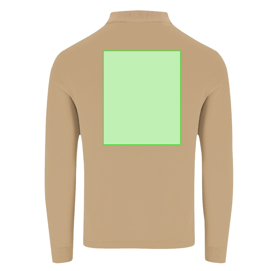Polo Charlot adulto manga larga color — 100% algodón Ring Spun piqué 220 g/m², cuello y puños con elastano canalé 1x1, tapeta 3 botones