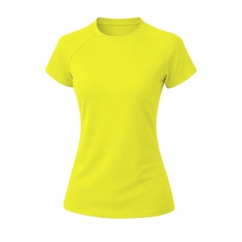 Camiseta técnica Cocker mujer — 100% poliéster Waffle Interlock 135 g/m² con tecnología Cool Dry, manga ranglán y fit femenino