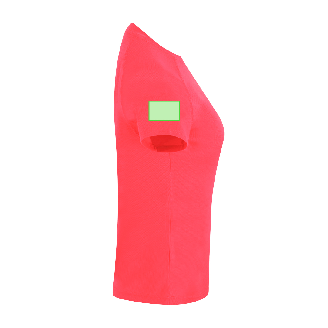 Camiseta técnica Cocker mujer — 100% poliéster Waffle Interlock 135 g/m² con tecnología Cool Dry, manga ranglán y fit femenino
