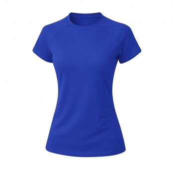 Camiseta técnica Cocker mujer — 100% poliéster Waffle Interlock 135 g/m² con tecnología Cool Dry, manga ranglán y fit femenino
