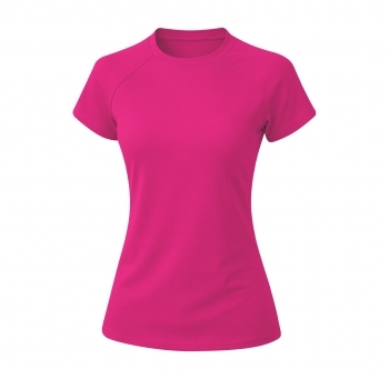 Camiseta técnica Cocker mujer — 100% poliéster Waffle Interlock 135 g/m² con tecnología Cool Dry, manga ranglán y fit femenino