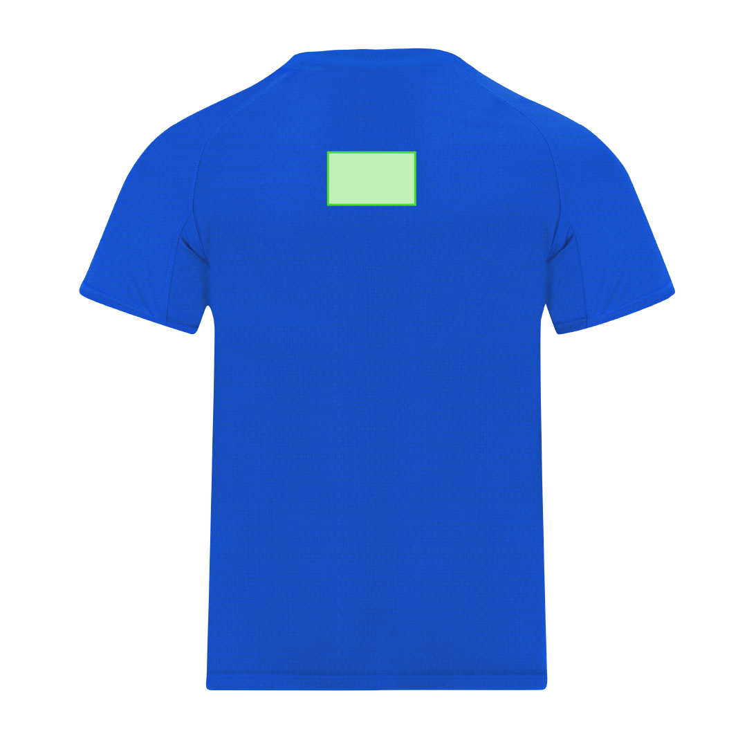 Camiseta técnica Cocker niño — 100% poliéster Waffle Interlock 135 g/m² con tecnología Cool Dry, manga ranglán, tallas infantiles
