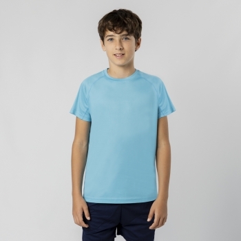 Camiseta técnica Cocker niño — 100% poliéster Waffle Interlock 135 g/m² con tecnología Cool Dry, manga ranglán, tallas infantiles