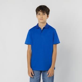 Polo técnico Tecnic Plus niño — 100% poliéster piqué 180 g/m² con Cool Dry, tapeta 2 botones y aperturas laterales, tallas infantiles