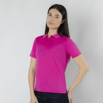 Polo técnico Tecnic Plus mujer — 100% poliéster piqué 180 g/m² con Cool Dry, fit femenino, tapeta 3 botones y aperturas laterales