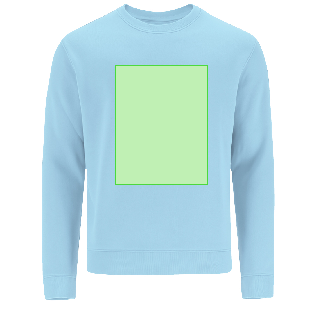 Sudadera Cosmos niño cuello redondo — 60% algodón / 40% poliéster felpa perchada 280 g/m², canalé 1x1 con elastano, tallas infantiles
