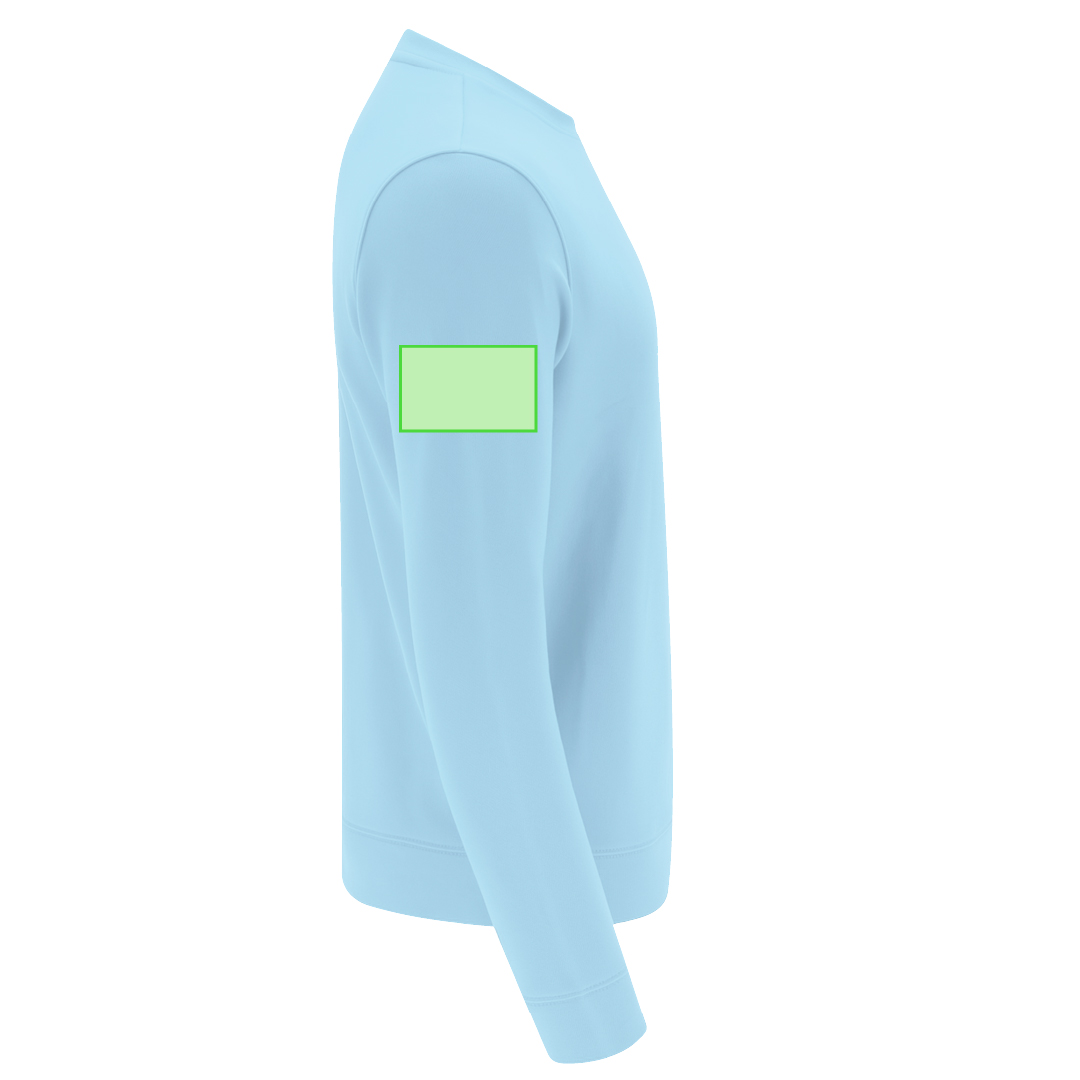 Sudadera Cosmos niño cuello redondo — 60% algodón / 40% poliéster felpa perchada 280 g/m², canalé 1x1 con elastano, tallas infantiles