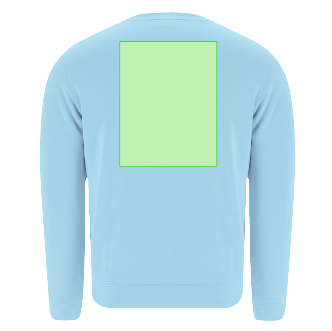 Sudadera Cosmos niño cuello redondo — 60% algodón / 40% poliéster felpa perchada 280 g/m², canalé 1x1 con elastano, tallas infantiles