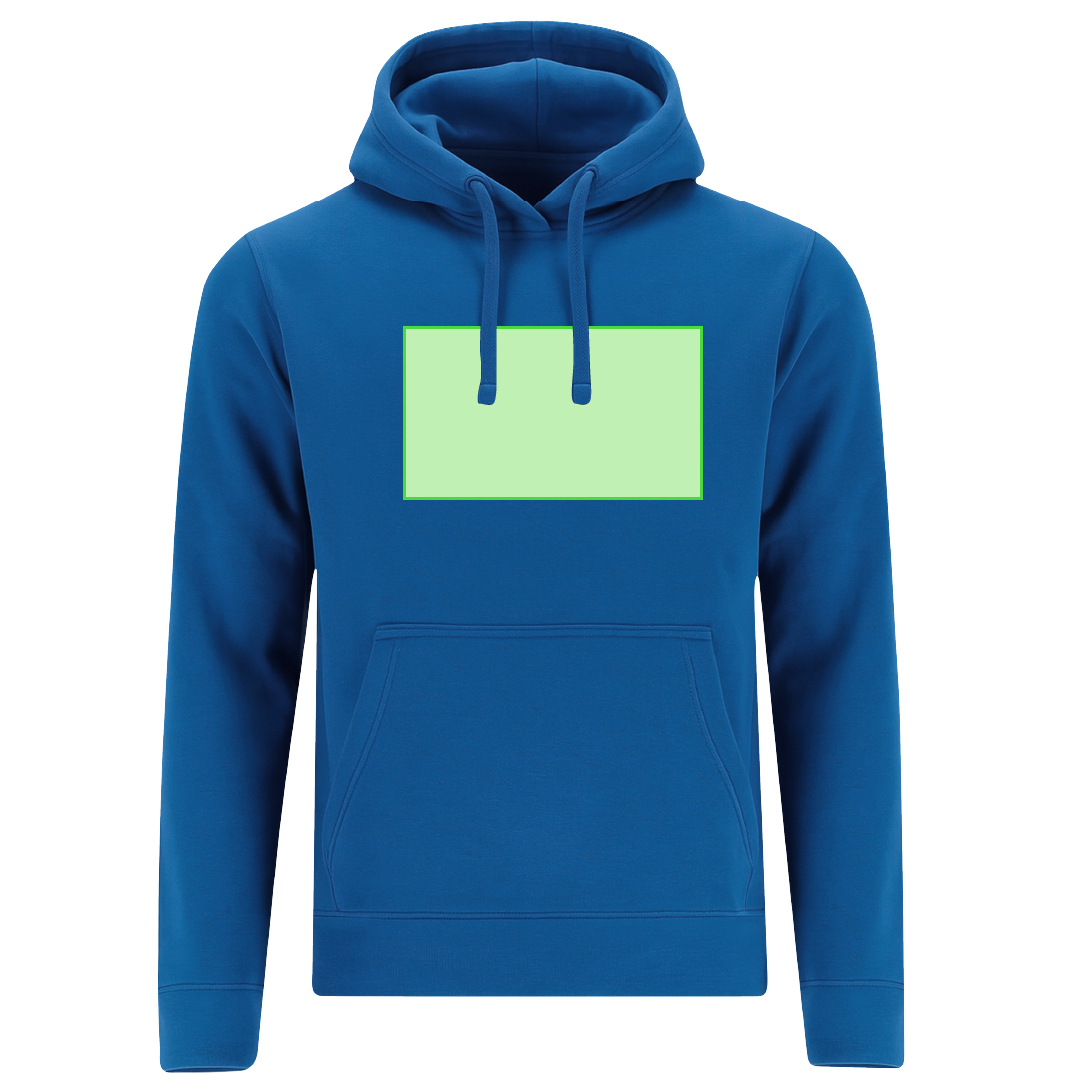 Sudadera Draco mujer con capucha — 60% algodón / 40% poliéster felpa perchada 280 g/m², bolsillo canguro, cordón con ojales metálicos, fit femenino
