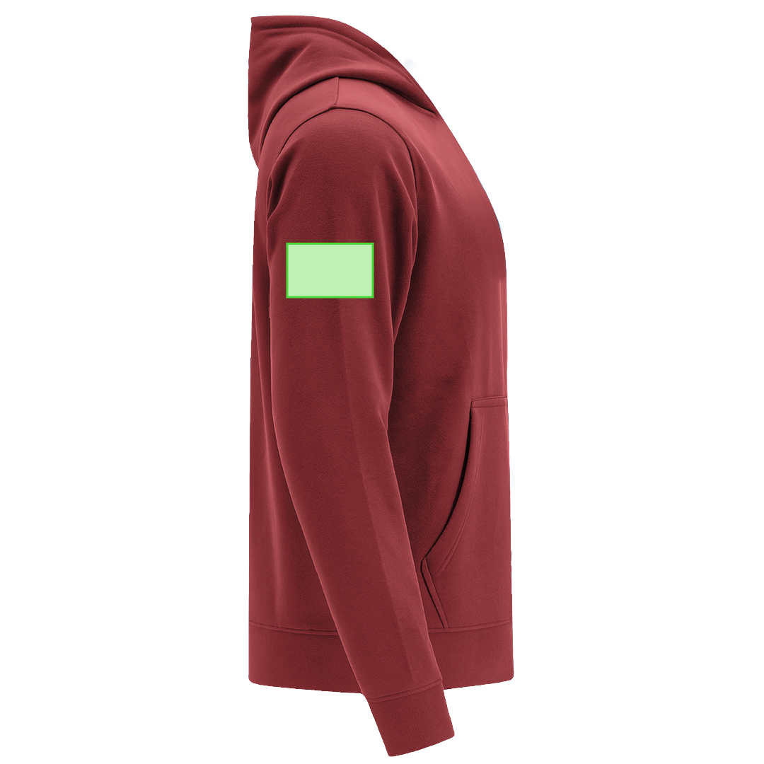 Sudadera Draco niño con capucha — 60% algodón / 40% poliéster felpa perchada 280 g/m², bolsillo canguro, capucha doble tejido, tallas infantiles