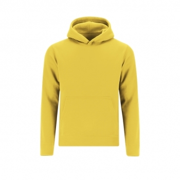 Sudadera Draco niño con capucha — 60% algodón / 40% poliéster felpa perchada 280 g/m², bolsillo canguro, capucha doble tejido, tallas infantiles