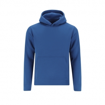 Sudadera Draco niño con capucha — 60% algodón / 40% poliéster felpa perchada 280 g/m², bolsillo canguro, capucha doble tejido, tallas infantiles