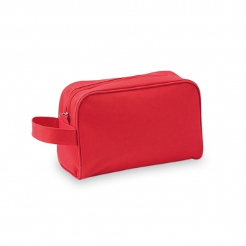 Neceser de poliéster 600D resistente con cremallera y bolsillo exterior