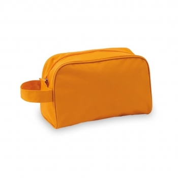Neceser de poliéster 600D resistente con cremallera y bolsillo exterior