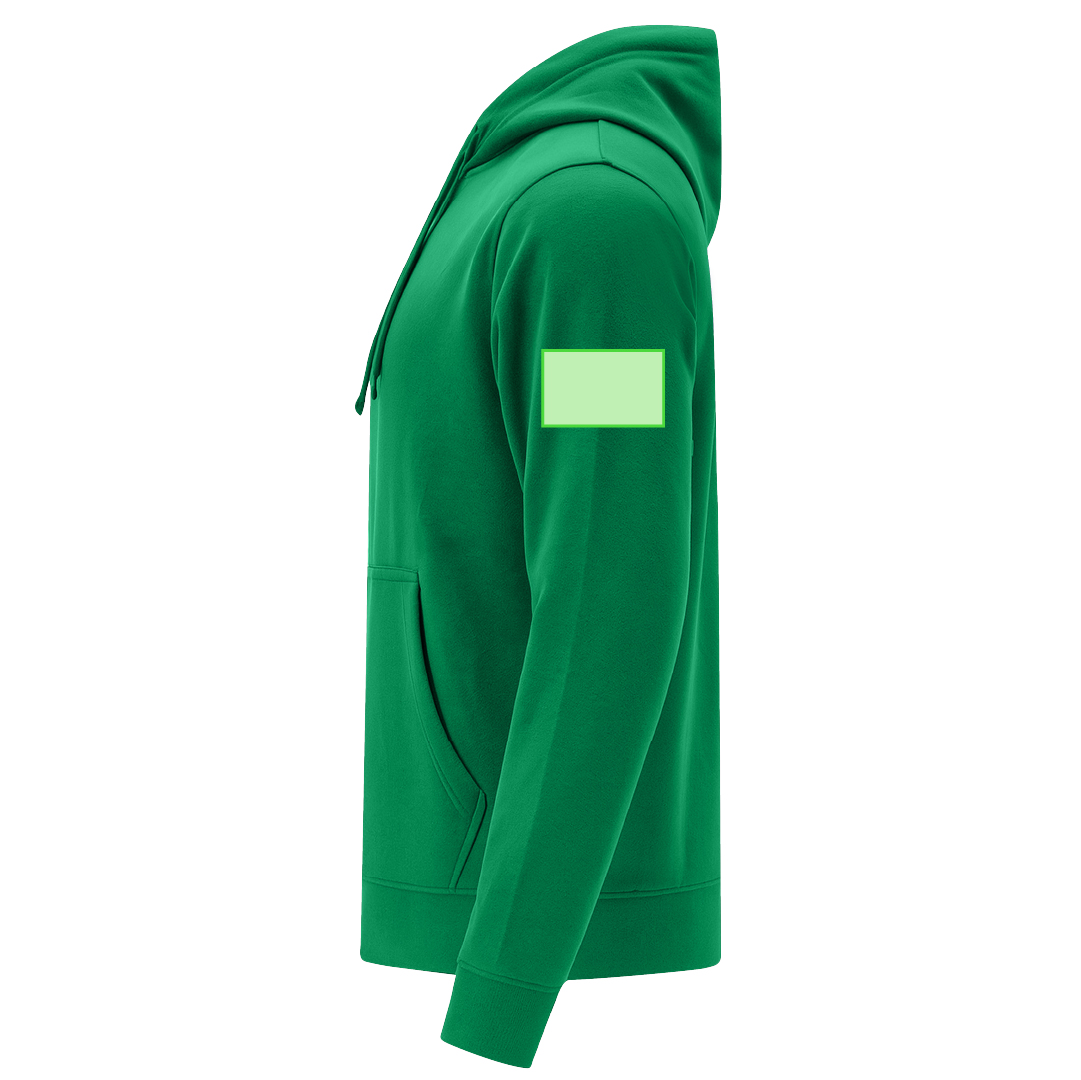 Sudadera Draco adulto con capucha — 60% algodón / 40% poliéster felpa perchada 280 g/m², bolsillo canguro, cordón con ojales metálicos