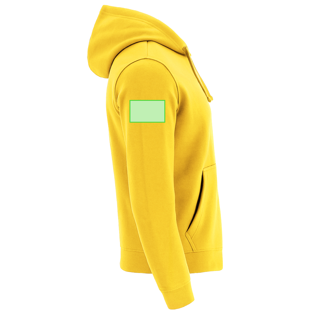 Sudadera Astro adulto con capucha y cremallera completa — 60% algodón / 40% poliéster felpa perchada 280 g/m², ojales metálicos y bolsillo canguro