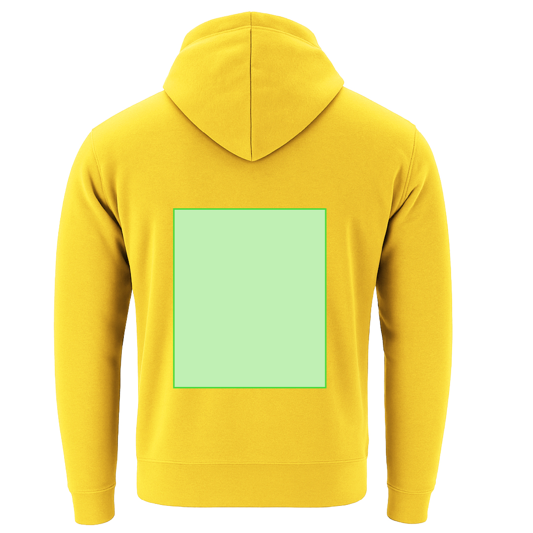 Sudadera Astro adulto con capucha y cremallera completa — 60% algodón / 40% poliéster felpa perchada 280 g/m², ojales metálicos y bolsillo canguro