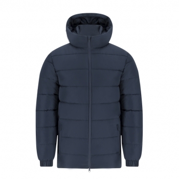 Parka infantil Eren acolchada — 100% poliéster resistente al agua, capucha fija con visera integrada, doble tirador con protector barbilla