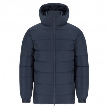 Parka adulto Eren acolchada — 100% poliéster resistente al agua, capucha fija con visera integrada, doble tirador con protector barbilla