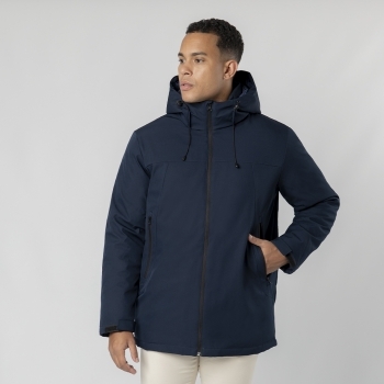 Parka Setter adulto soft shell con elastano — exterior 95% poliéster/5% elastano + interior poliéster 300 g/m², capucha ajustable, puños velcro