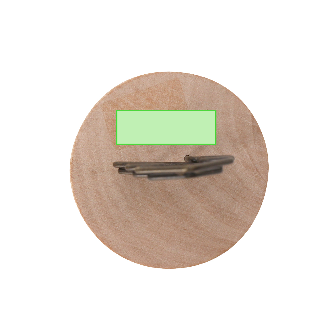 Clip navideño Rasty de madera y metal — base madera natural con clip metálico para notas, fotos y tarjetas navideñas
