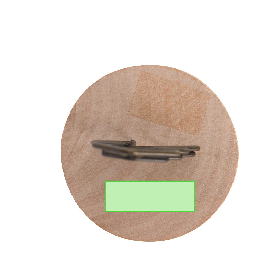 Clip navideño Rasty de madera y metal — base madera natural con clip metálico para notas, fotos y tarjetas navideñas