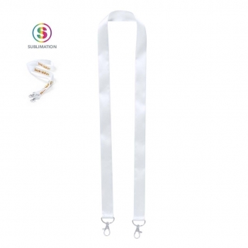 Original lanyard con mosquetón metálico en cada extremo