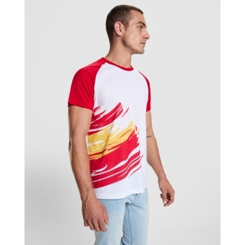 Camiseta de manga corta con costuras laterales