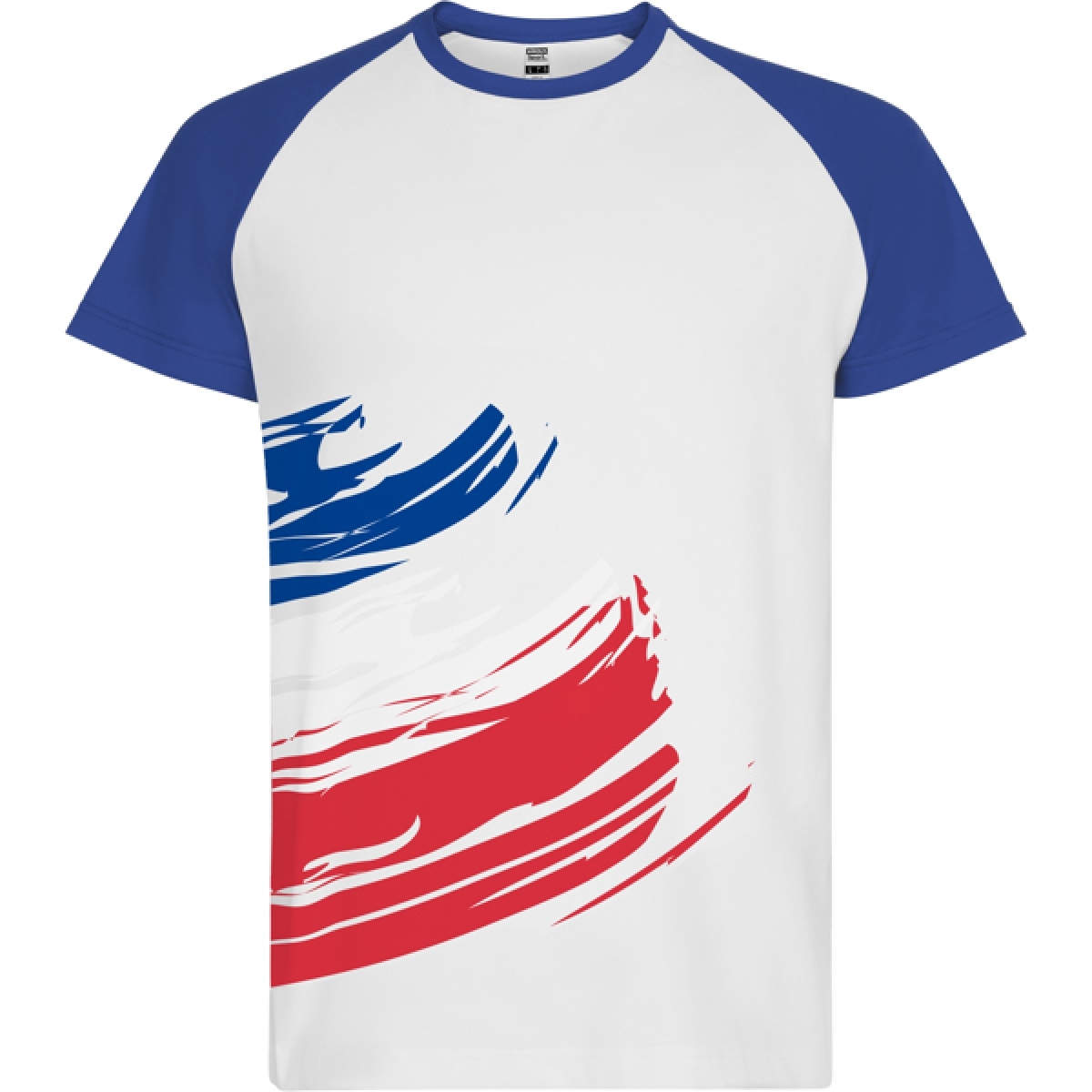 Camiseta de manga corta con costuras laterales