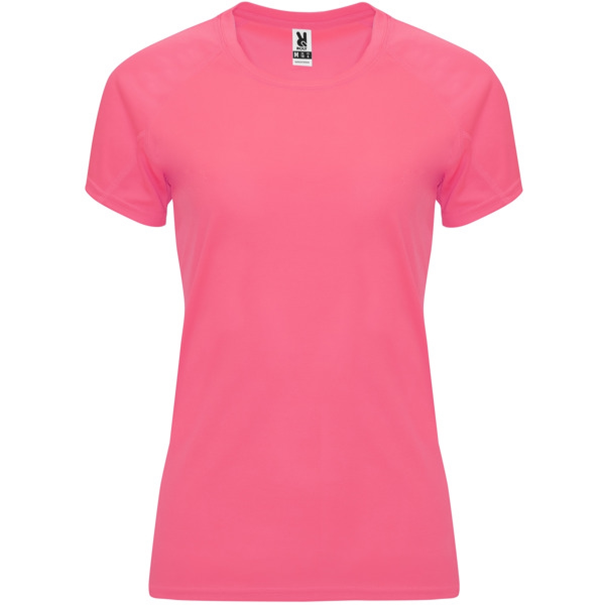 Camiseta técnica manga ranglán entallada transpirable