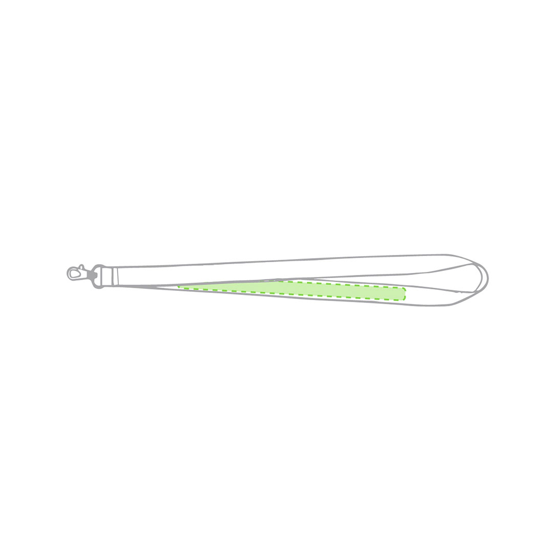 Lanyard de poliéster con gancho metálico giratorio en gama de colores y blanco especial sublimación