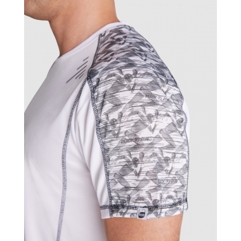 Camiseta técnica manga ranglán unisex con paneles sublimados transpirable - 6