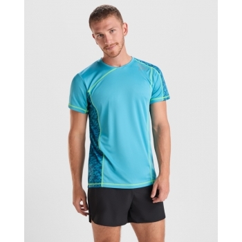 Camiseta técnica manga ranglán unisex con paneles sublimados transpirable - 2
