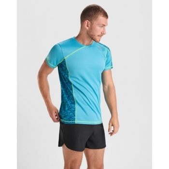 Camiseta técnica manga ranglán unisex con paneles sublimados transpirable - 3