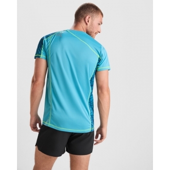 Camiseta técnica manga ranglán unisex con paneles sublimados transpirable - 4