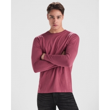Camiseta de manga larga tubular en tallas de adulto y costuras laterales en tallas de niño
