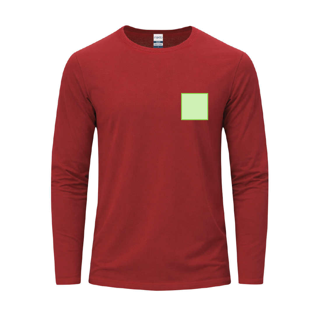 Camiseta de manga larga con costuras laterales