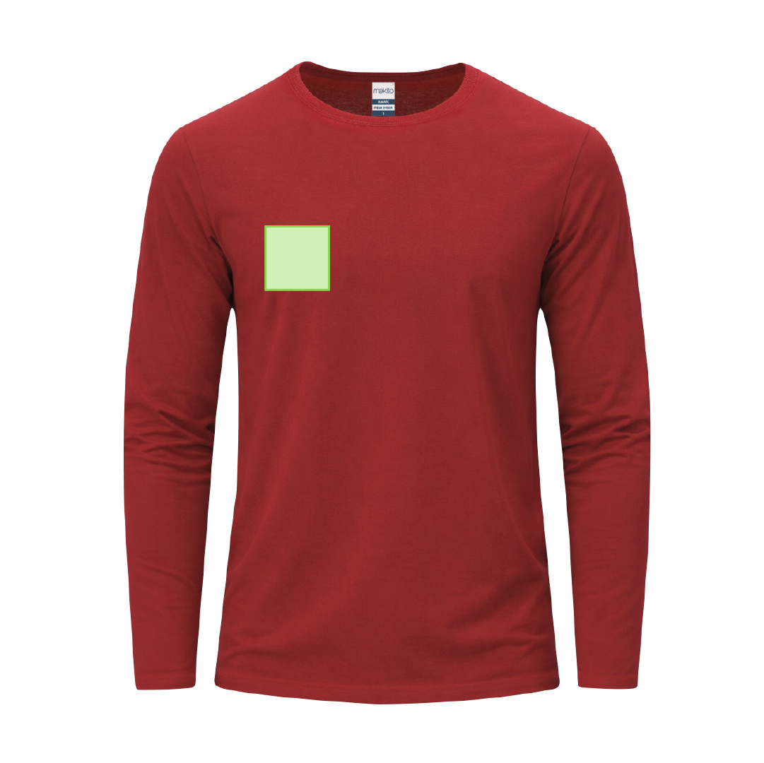 Camiseta de manga larga con costuras laterales