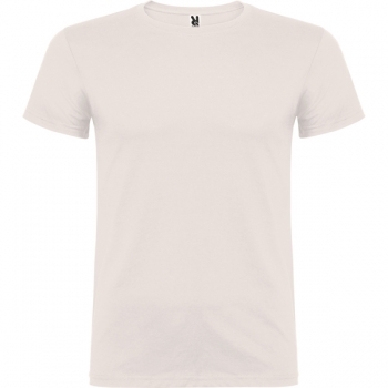 Camiseta de manga corta tubular en tallas de adulto y costuras laterales en tallas de niño